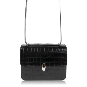 INYATI VERIA black croco satchel bag S